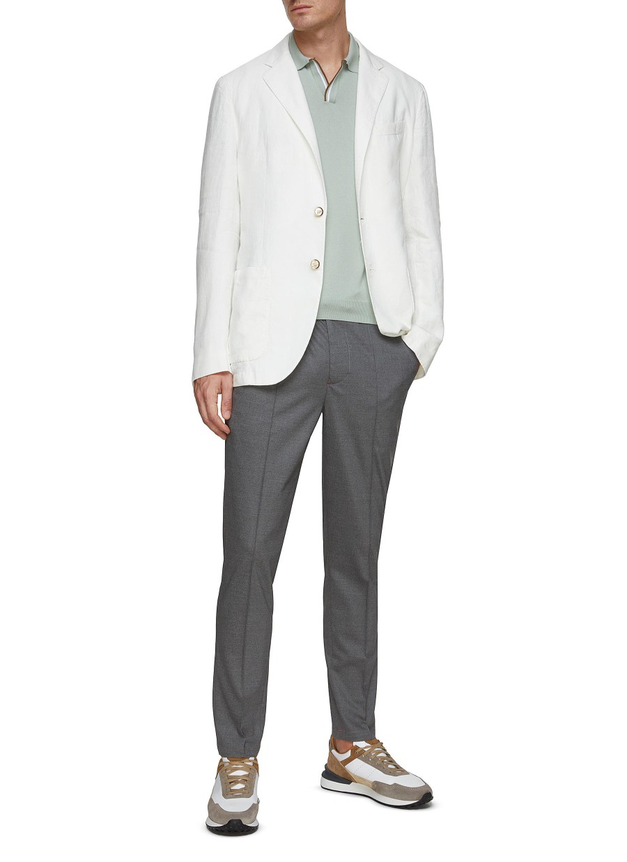 Men EQUIL Suits | Single Breasted Unlined Linen Blazer