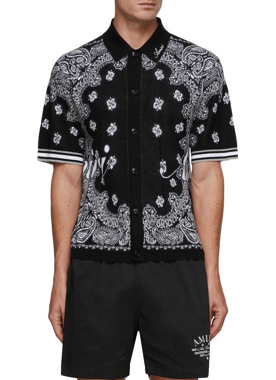 Men AMIRI Polos | Bandana Polo Shirt