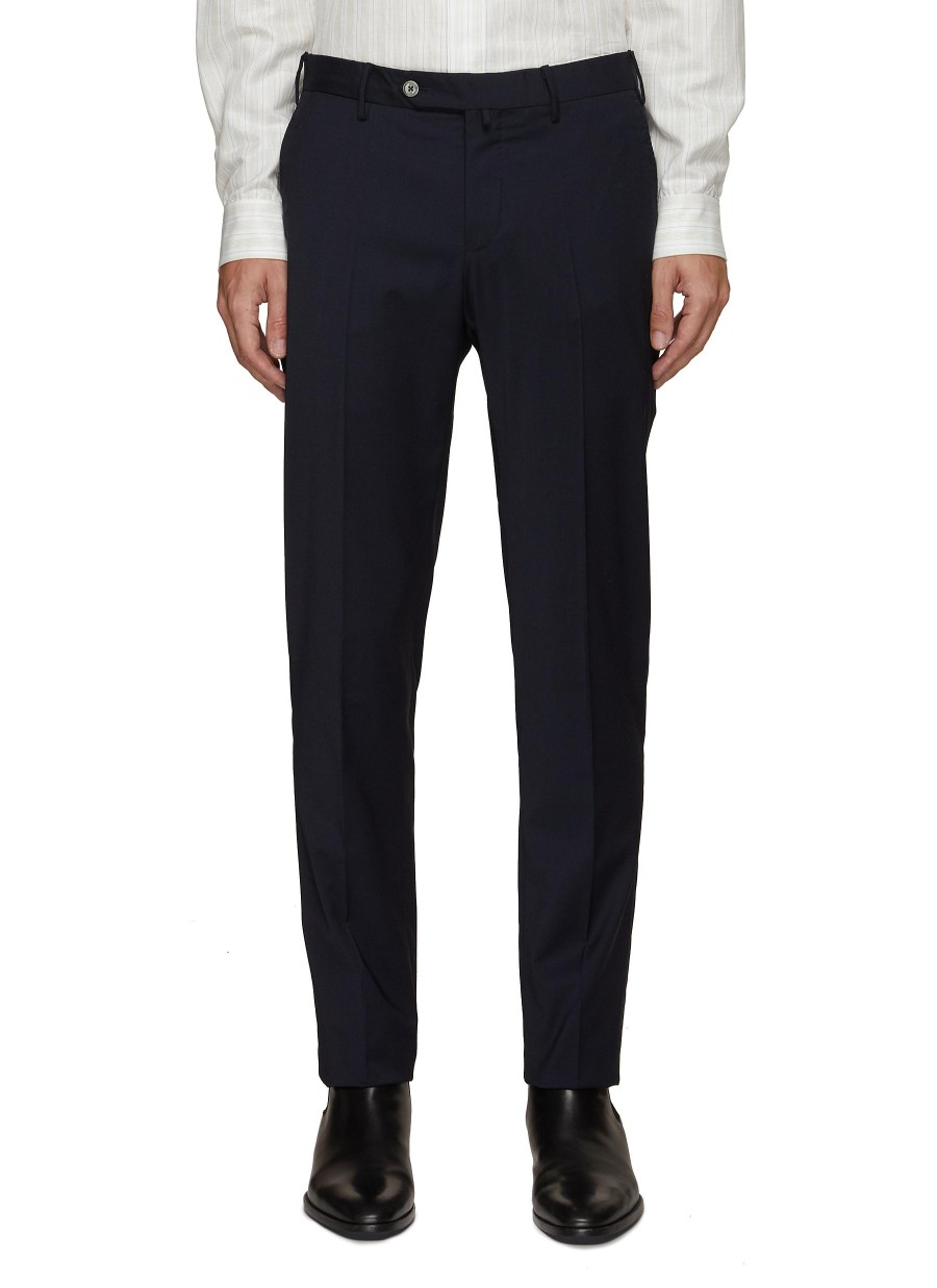 Men PT TORINO Pants | Nos Slim Fit Flat Front Dress Pants