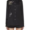 Women N21 Tops | Crystal Embellished Palm Tree Pyjama Blouse