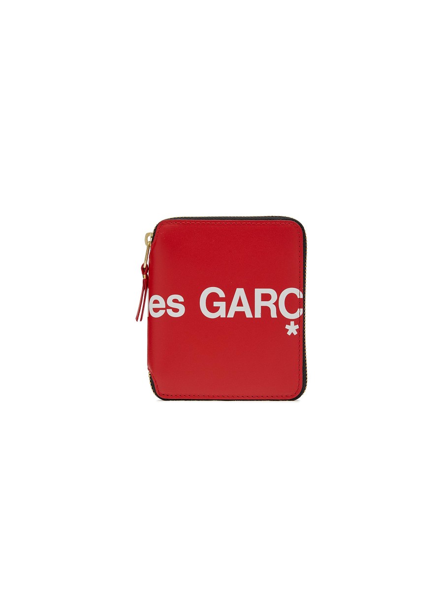 Men COMME DES GARÇONS Small Leather Goods | Logo Zipped Wallet