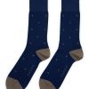 Men FALKE Socks | Dot Cotton Blend Crew Socks