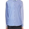 Men MAISON LABICHE Shirts | Bi-Colour Stripes Cotton Shirt