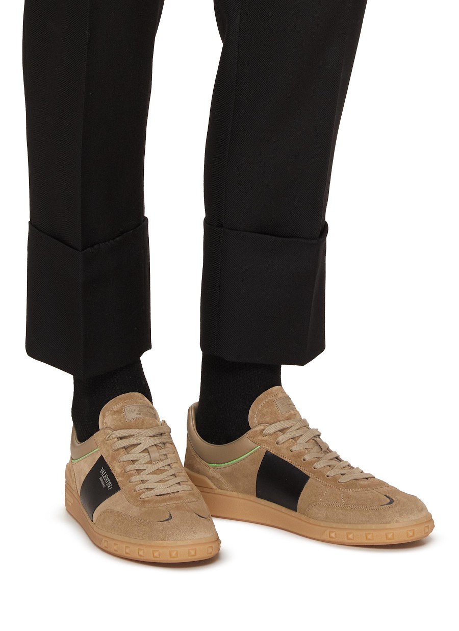 Men VALENTINO Sneakers | Highline Leather Low Top Sneakers