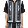 Men AMIRI Shirts | Diamond Logo Motif Silk Bowling Shirt