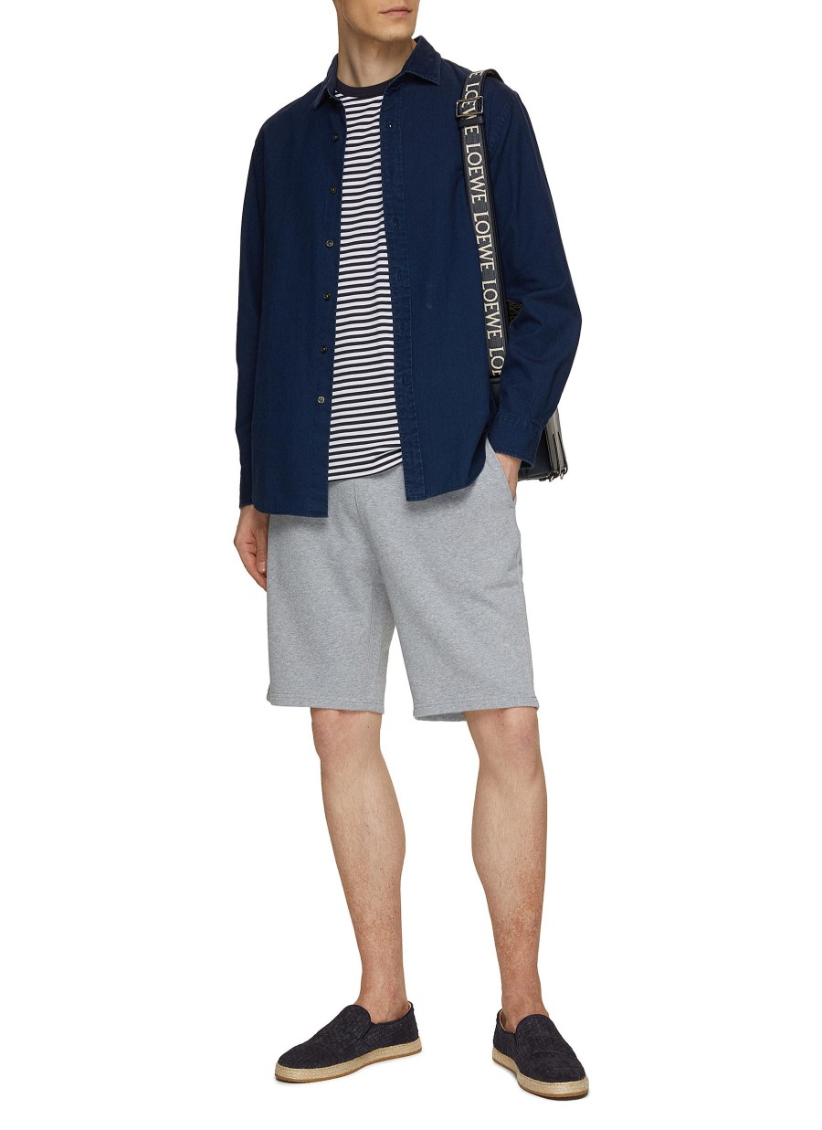 Men SUNSPEL Pants | Drawstring Loopback Cotton Shorts