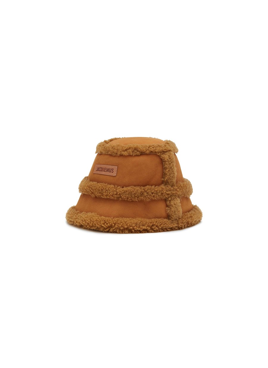 Men JACQUEMUS Hats & Gloves | Le Bob Doux Shearling Bucket Hat