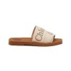 Women CHLOÉ Slides | Woody Linen Slides