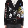 Women DRY CLEAN ONLY Jackets | Rock Band Print Biker Jacket