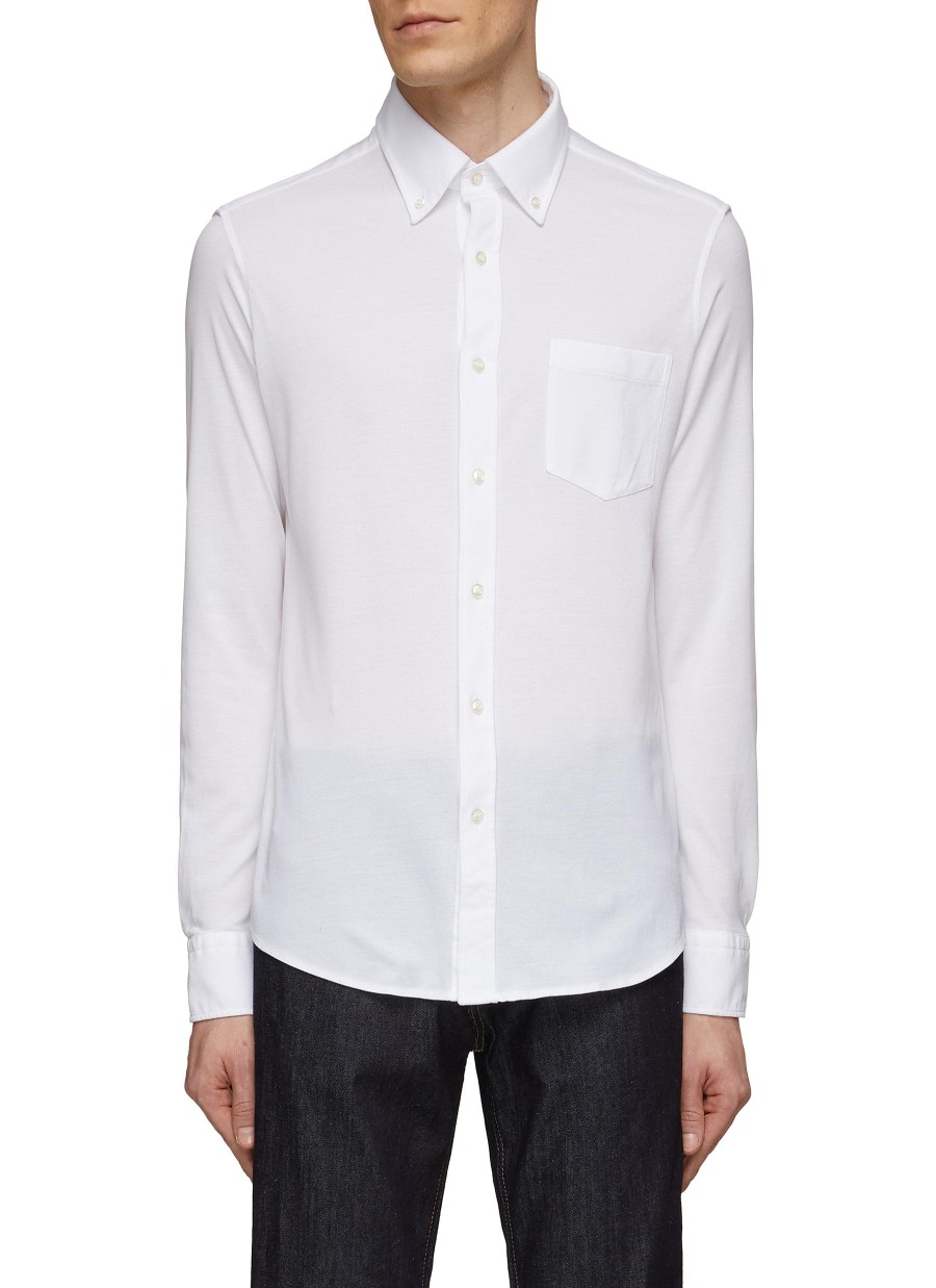 Men PAUL & SHARK Shirts | Cotton Pique Shirt