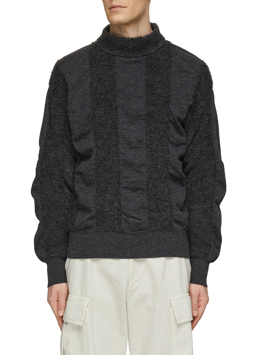 Men CFCL Pullovers & Hoodies | Pile Striped Wool Knit Sweater