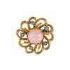 Women LANE CRAWFORD VINTAGE ACCESSORIES Vintage Accessories | Cabochon Faux Turquoise Gold Toned Brooch