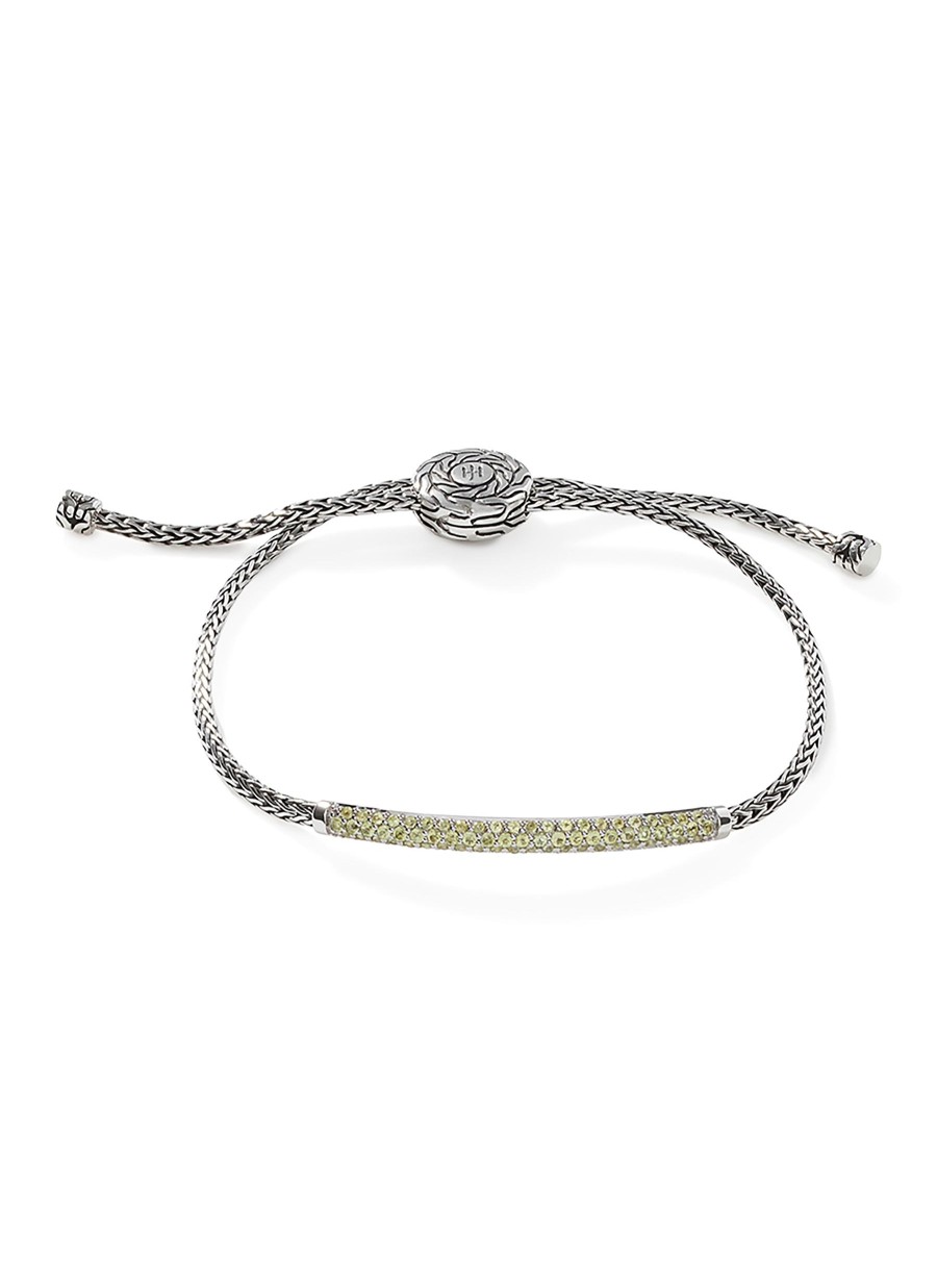 Women JOHN HARDY Fine Jewellery | Classic Chain Sterling Silver Peridot Mini Chain Bracelet — Size S-M