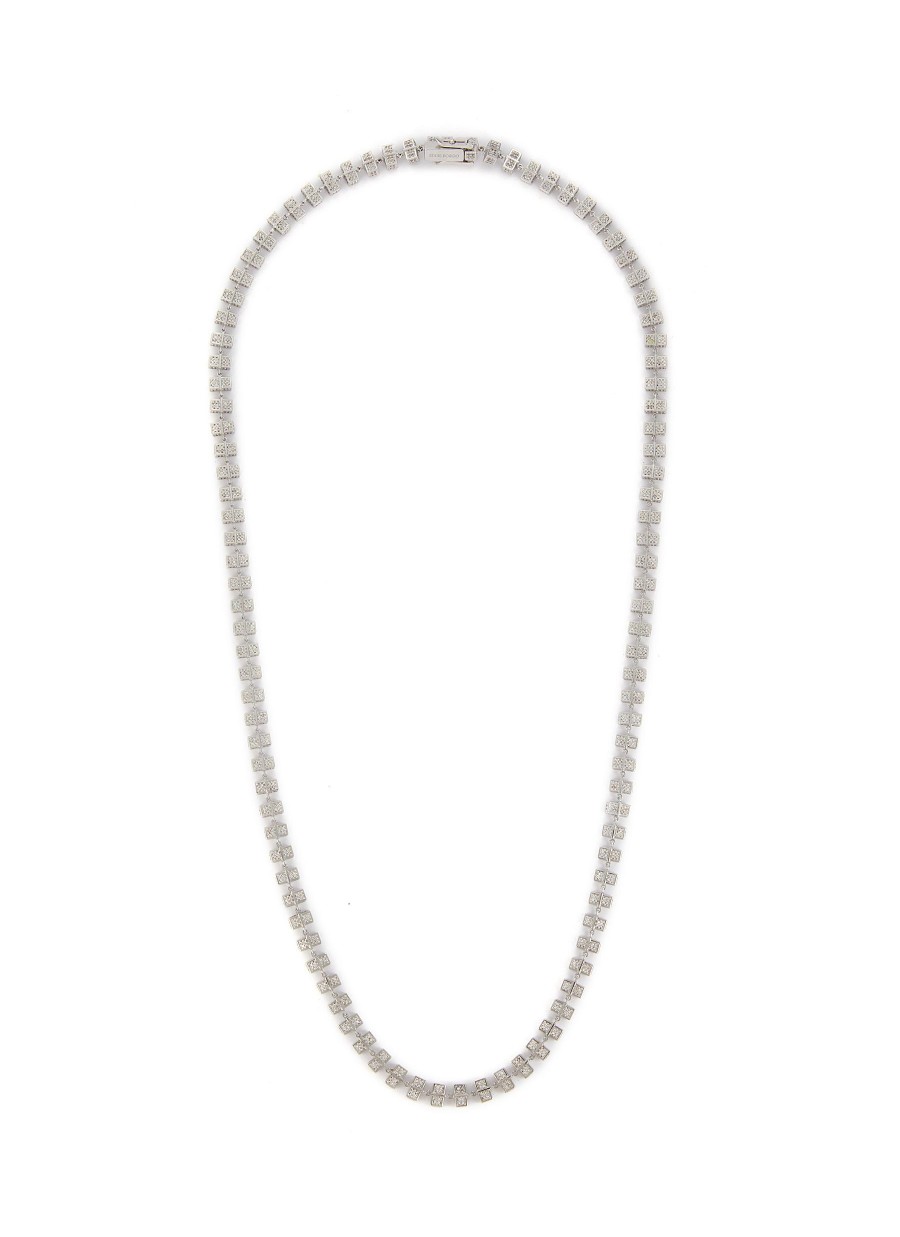 Women EDDIE BORGO Fashion Jewellery | Cube Silver Toned Metal Necklace