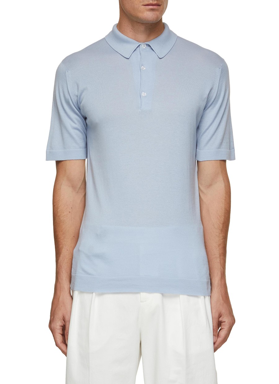 Men JOHN SMEDLEY Polos | Mycroft Sea Island Cotton Polo Shirt