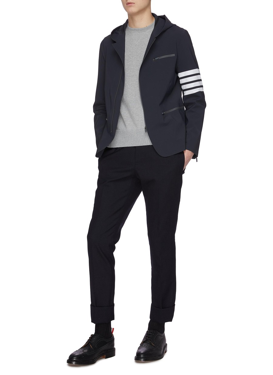 Men THOM BROWNE Pullovers & Hoodies | Bar Stripe Crewneck Sweatshirt