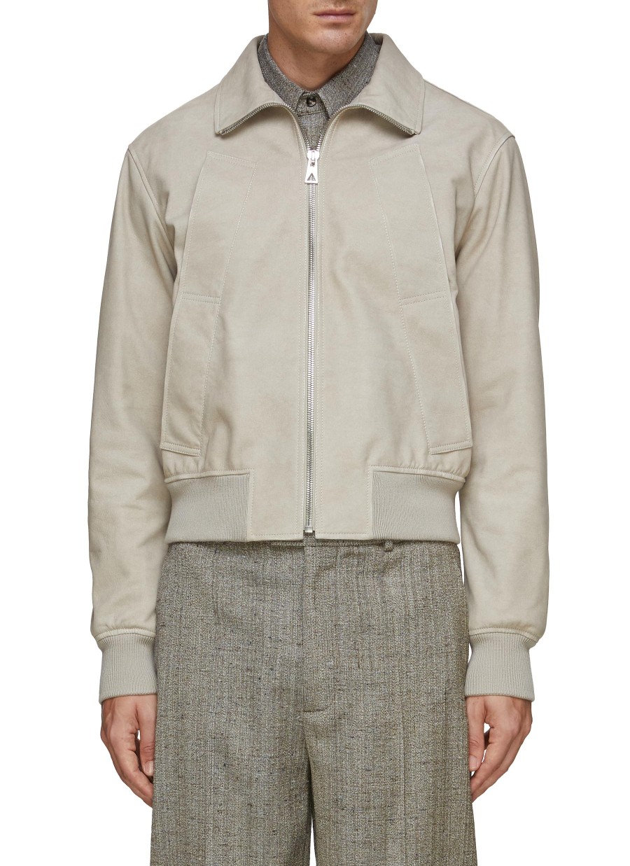 Men BOTTEGA VENETA Jackets | Leather Chino Blouson