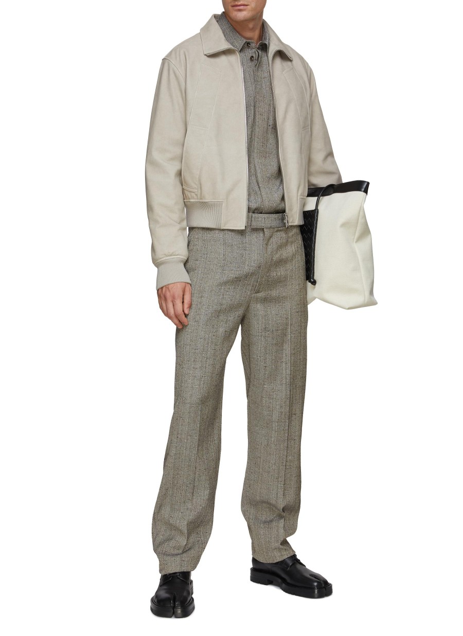 Men BOTTEGA VENETA Jackets | Leather Chino Blouson