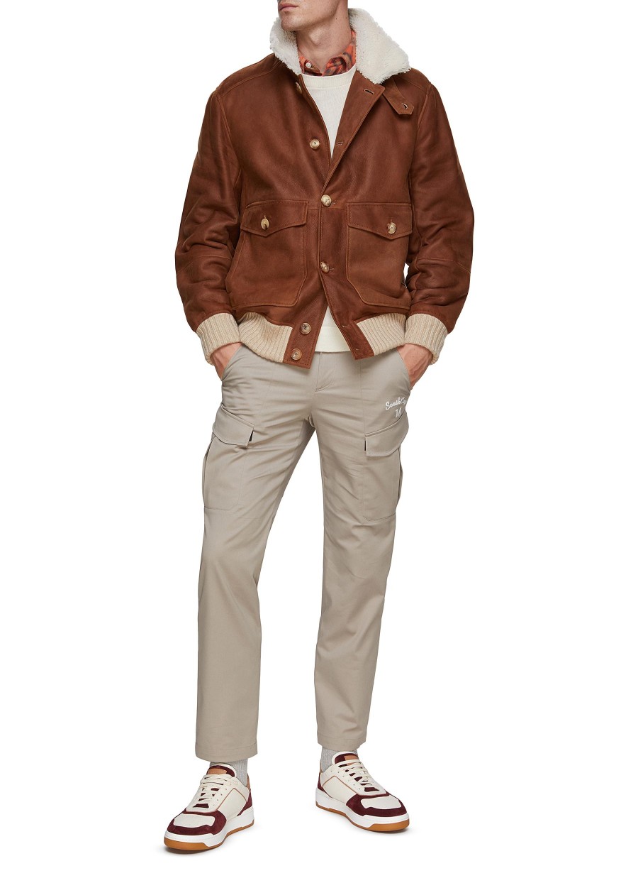 Men BRUNELLO CUCINELLI Jackets | Shearling Bomber Jacket