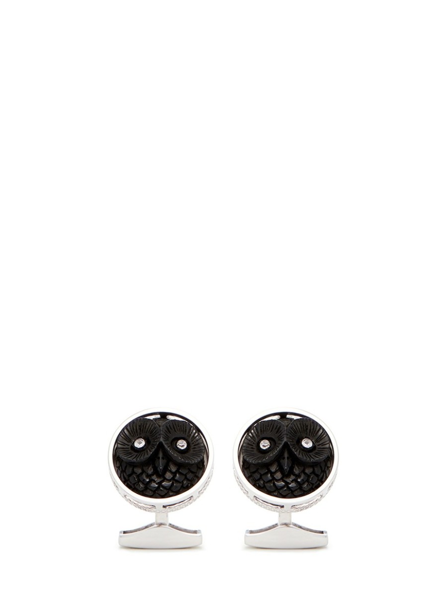 Men TATEOSSIAN Cufflinks | Sterling Silver Owl Motif Cufflinks