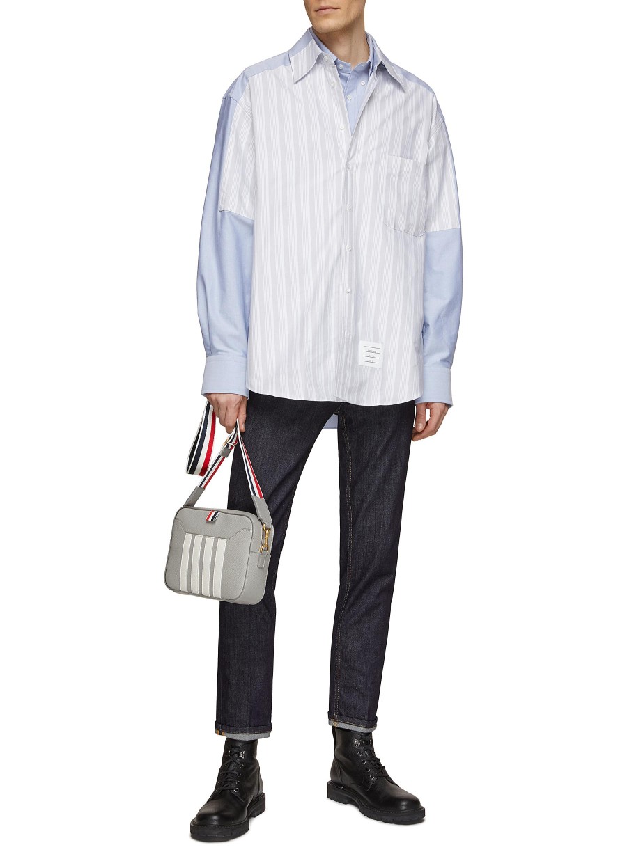 Men THOM BROWNE Shirts | Embroidered Cut Out Crab And Starfish Shirt