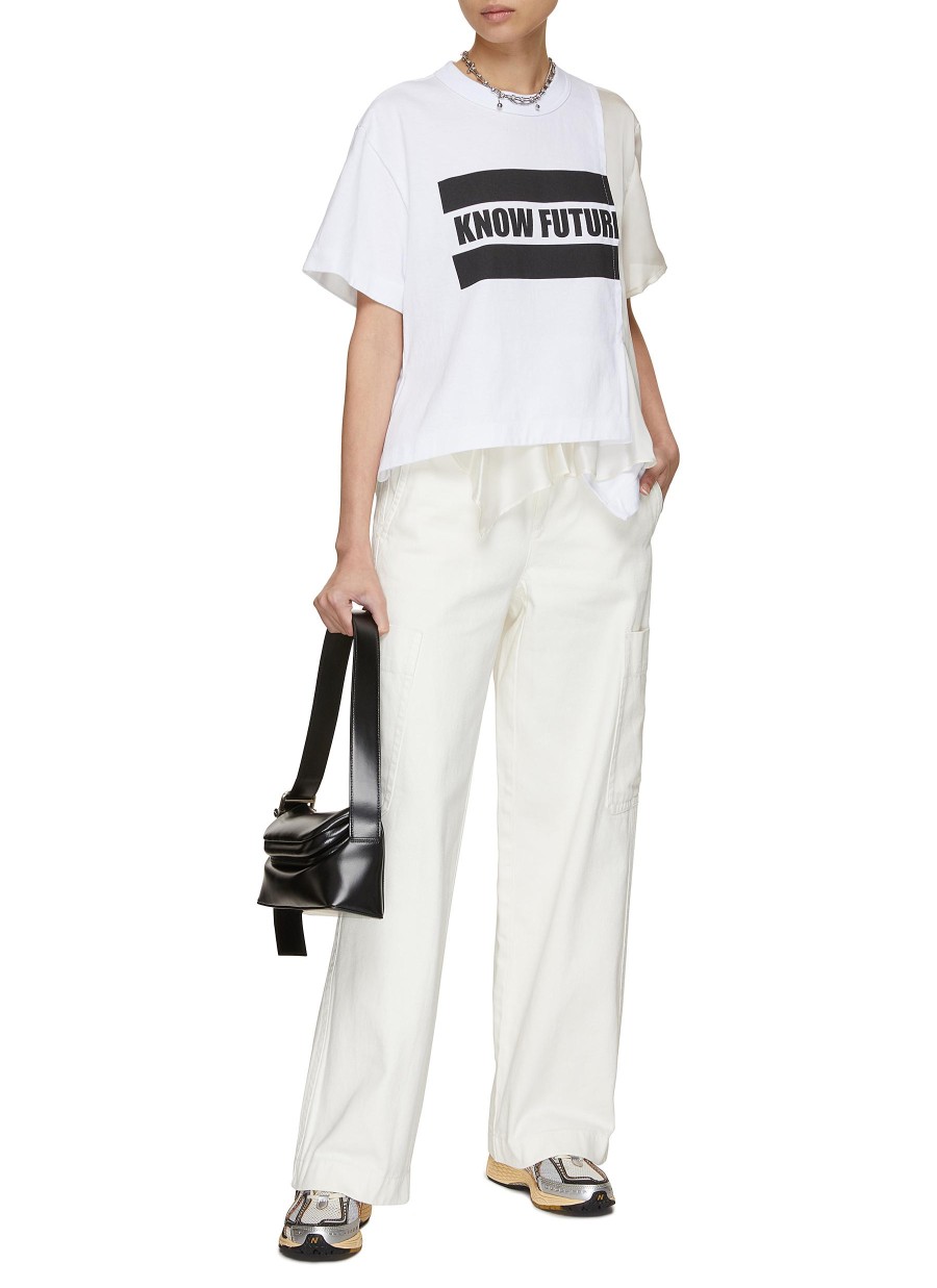 Women SACAI Tops | Know Future Graphic Print T-Shirt