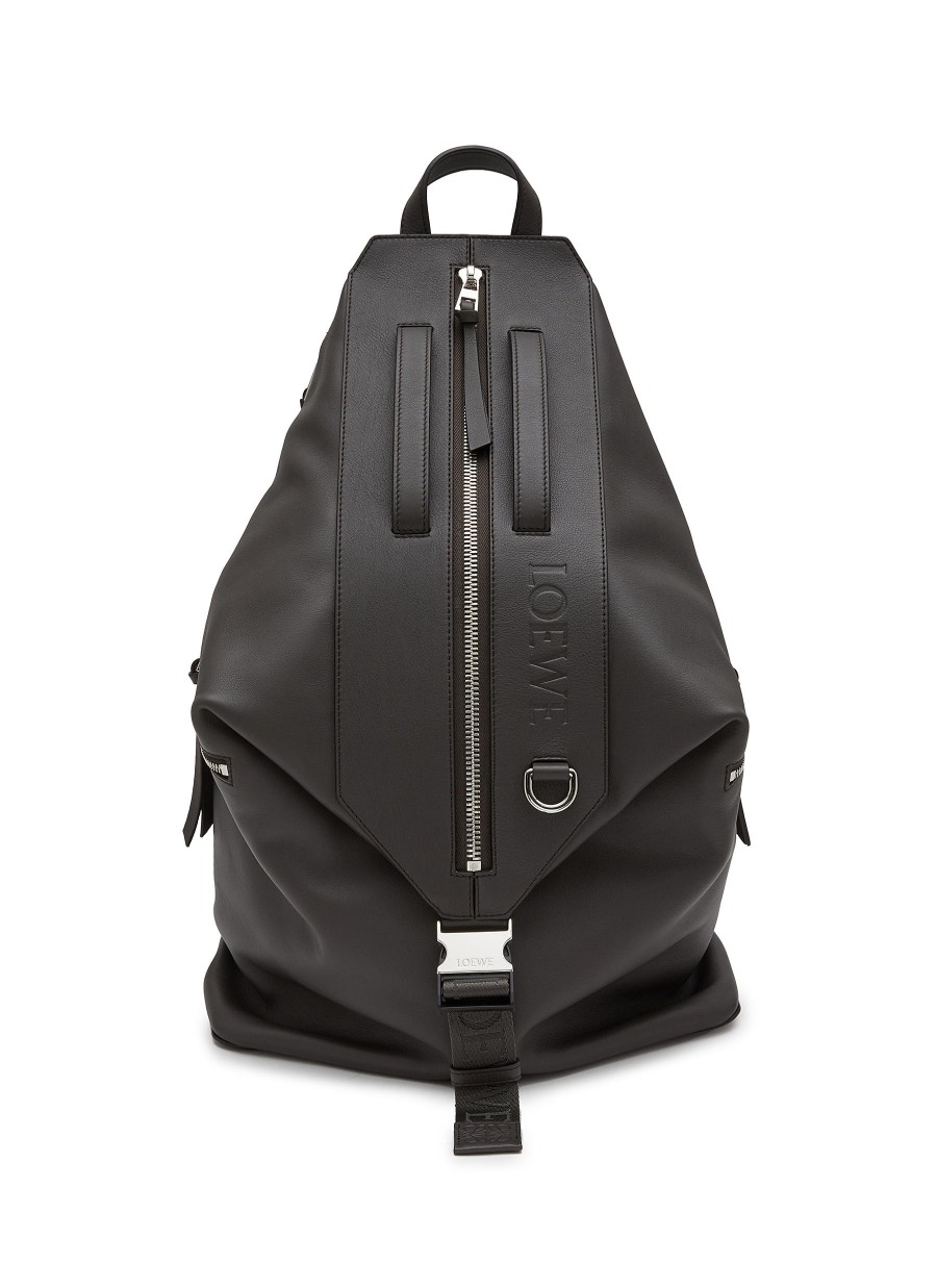 Men LOEWE Backpacks | Convertible Leather Backpack