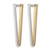 Women DEMARSON Fashion Jewellery | Vita 12K Gold Sliver Plated Earrings