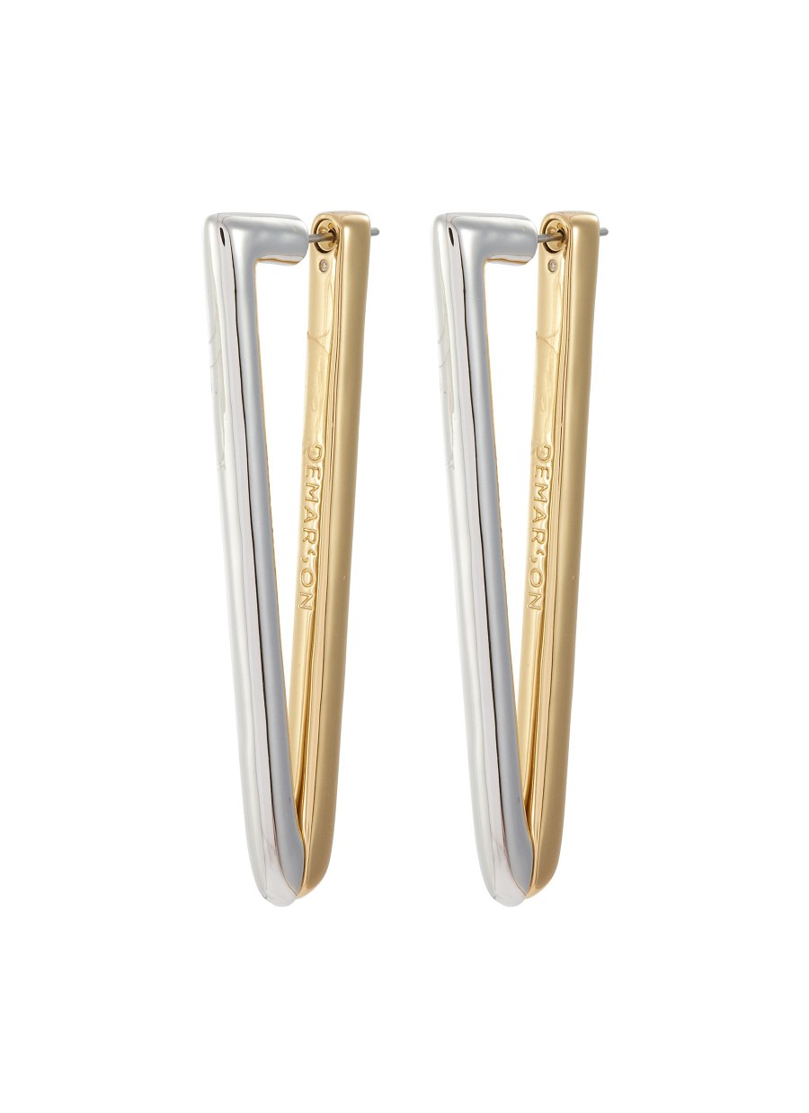 Women DEMARSON Fashion Jewellery | Vita 12K Gold Sliver Plated Earrings