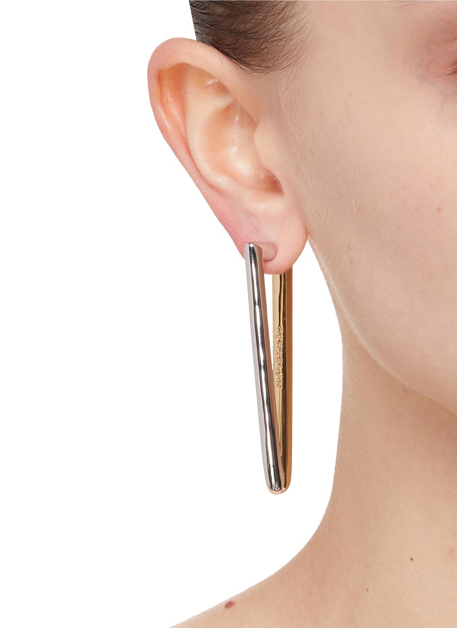 Women DEMARSON Fashion Jewellery | Vita 12K Gold Sliver Plated Earrings