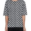 Men SAINT LAURENT T-Shirts | Checkerboard Mid Sleeves T-Shirt