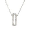 Women LC COLLECTION JEWELLERY Fine Jewellery | 18K White Gold Diamond Pendant Necklace