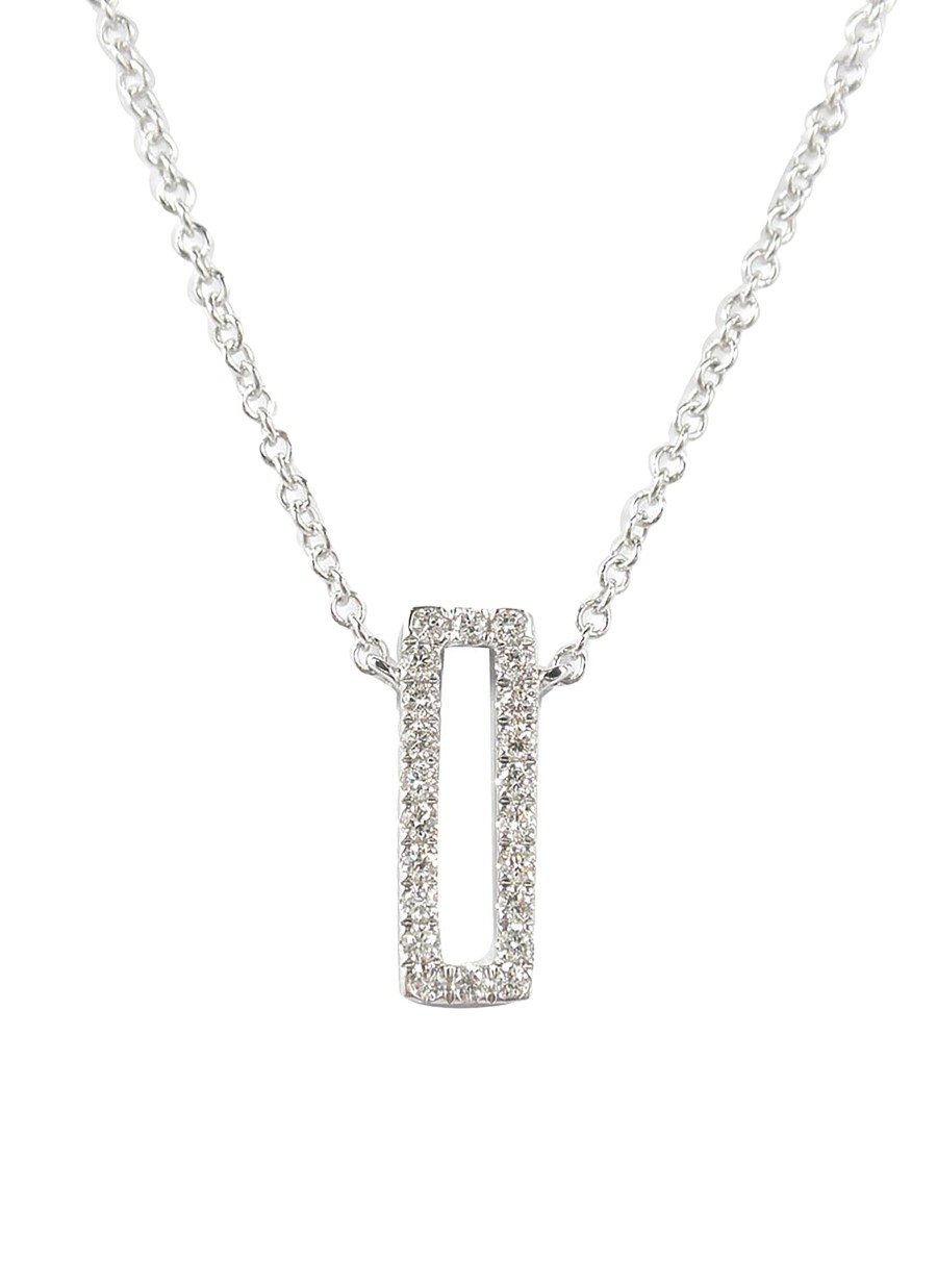 Women LC COLLECTION JEWELLERY Fine Jewellery | 18K White Gold Diamond Pendant Necklace