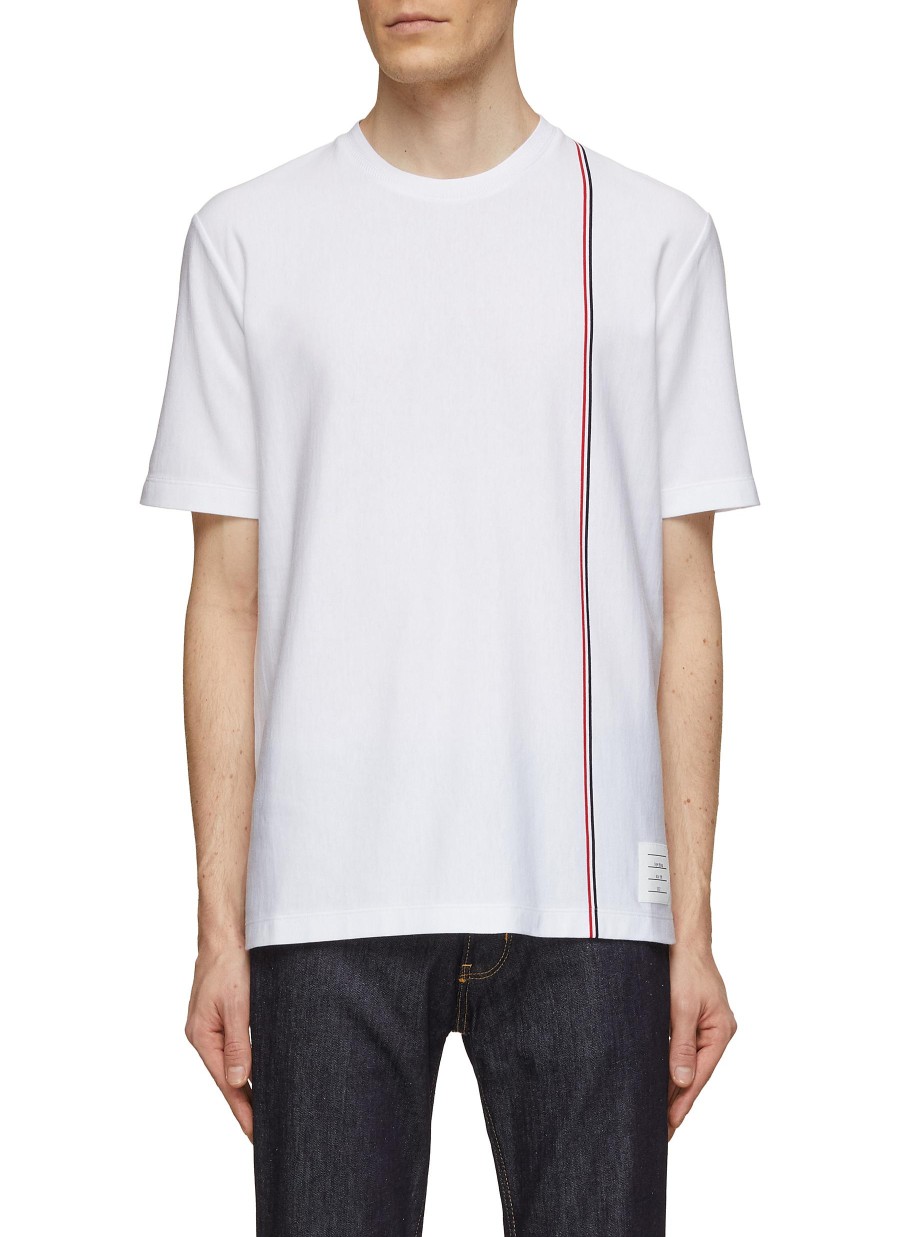 Men THOM BROWNE T-Shirts | Vertical Striped T-Shirt