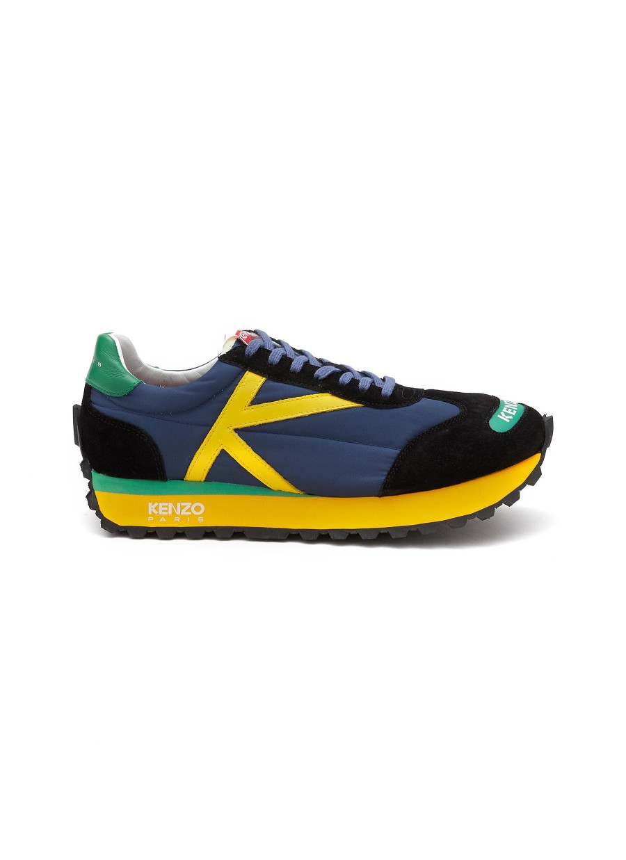 Men KENZO Sneakers | Smile Run Low Top Suede Sneakers