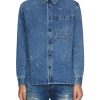 Men DENHAM Shirts | Paint Spot Denim Shirt