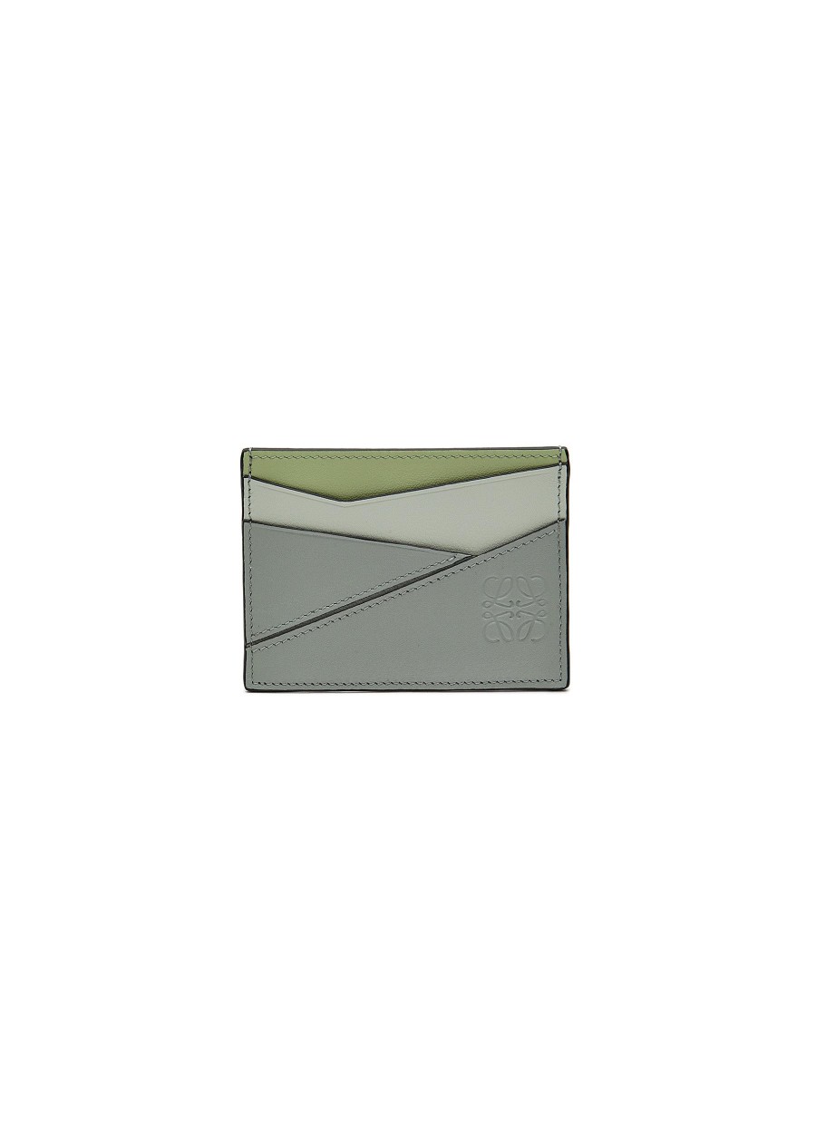 Women LOEWE Small Leather Goods | Puzzle' Plain Calf Leather Cardholder