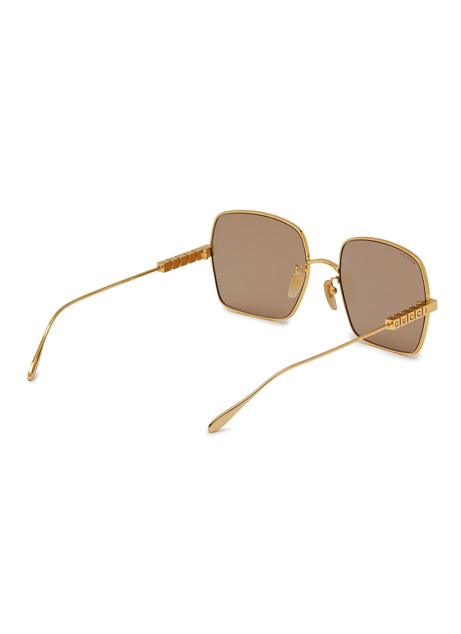 Men GUCCI Eyewear | Logo Metal Sunglasses