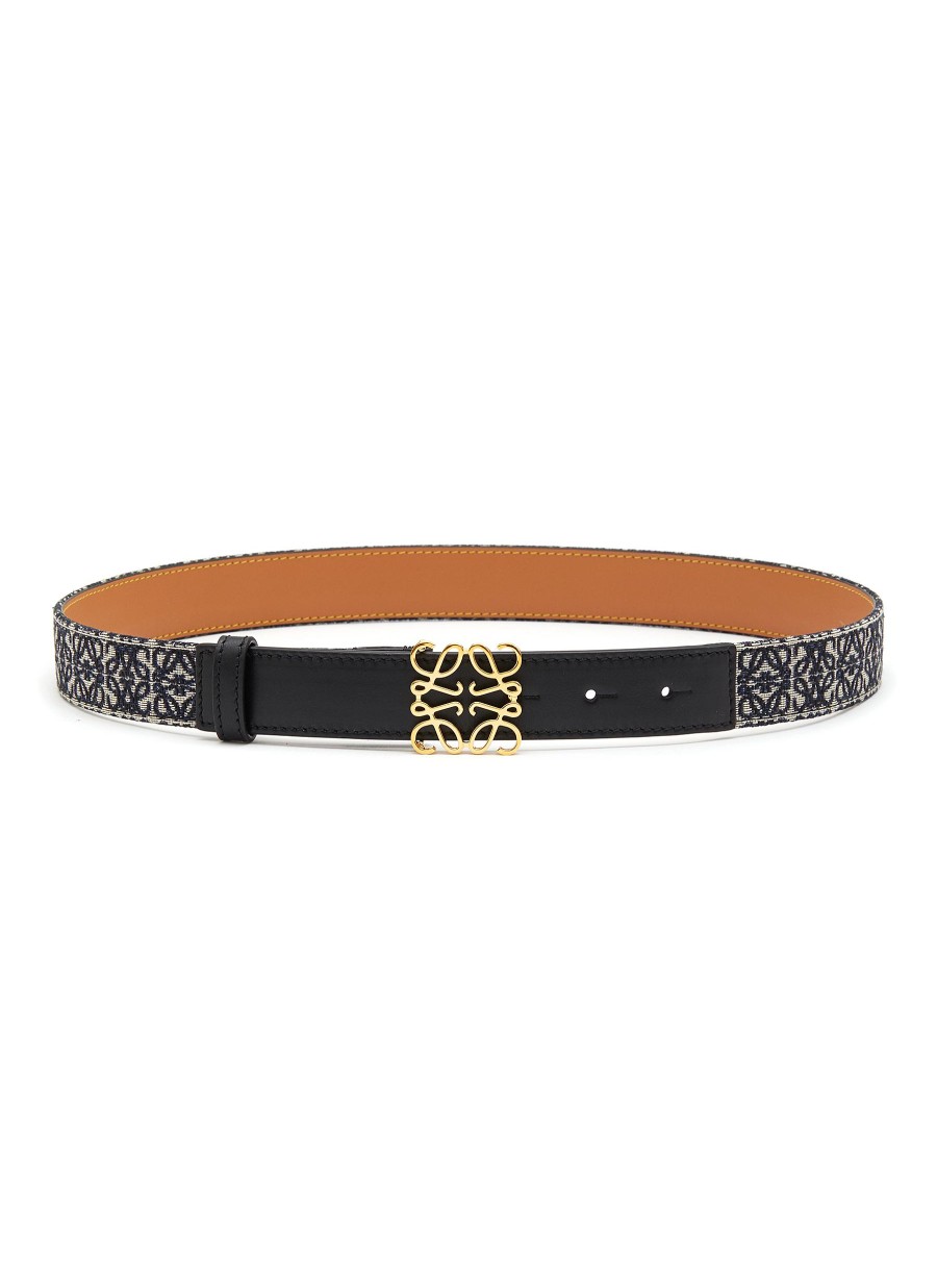 Women LOEWE Belts | Anagram Jacquard Leather Belt