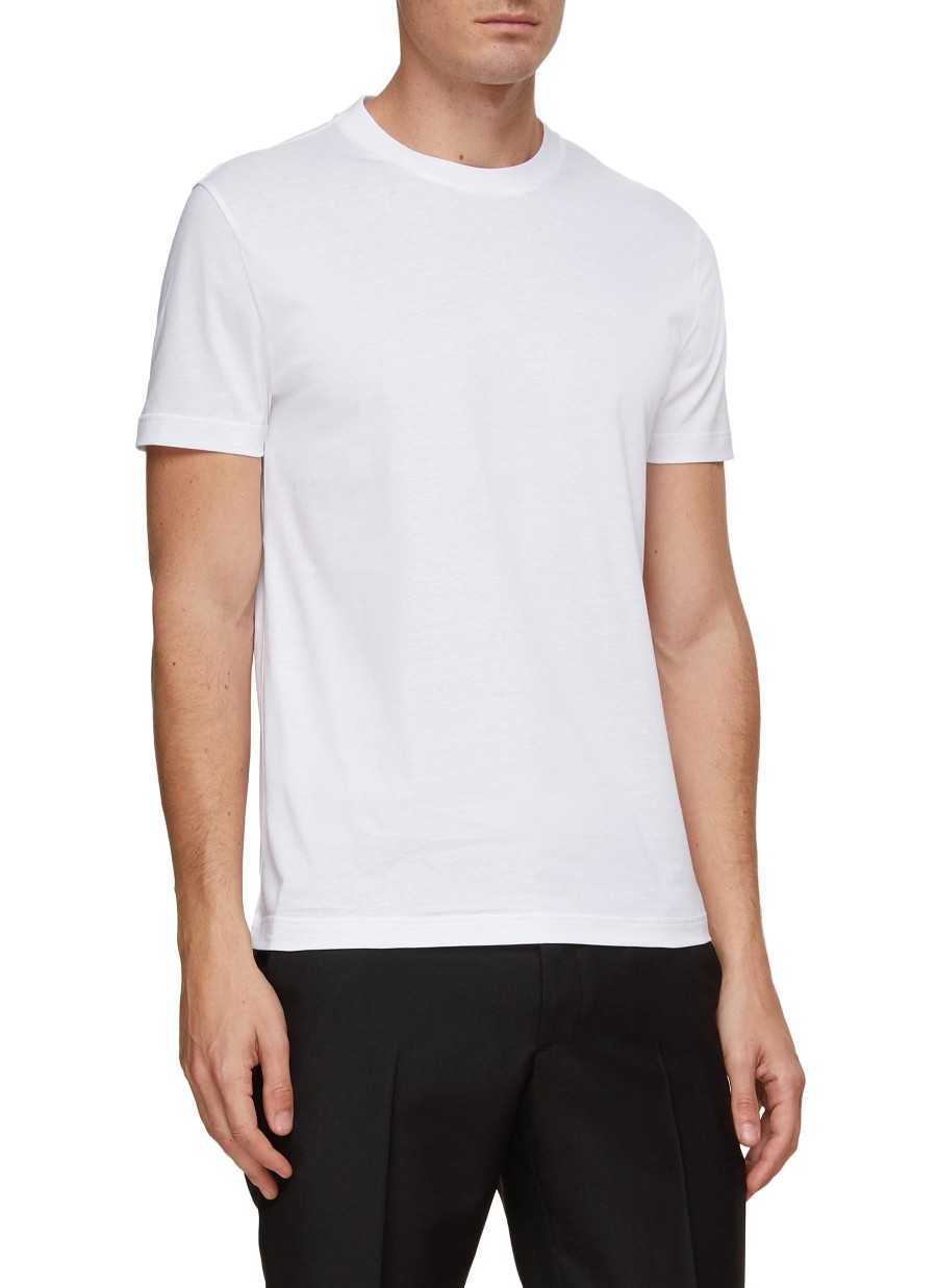 Men PRADA T-Shirts | Slim Fit Cotton Crewneck T-Shirts 3-Pack Set