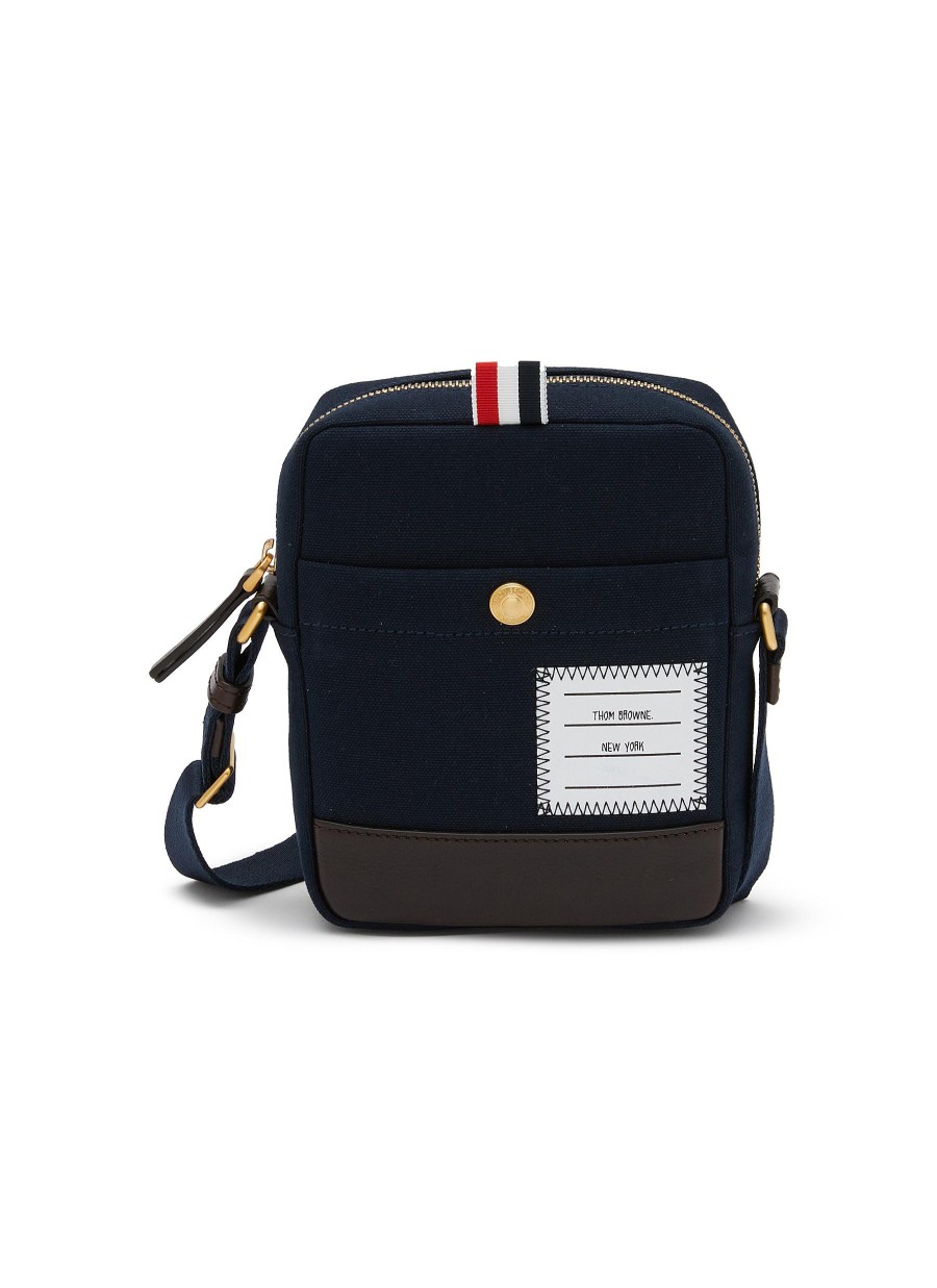 Men THOM BROWNE Crossbody | Canvas Small Crossbody Bag