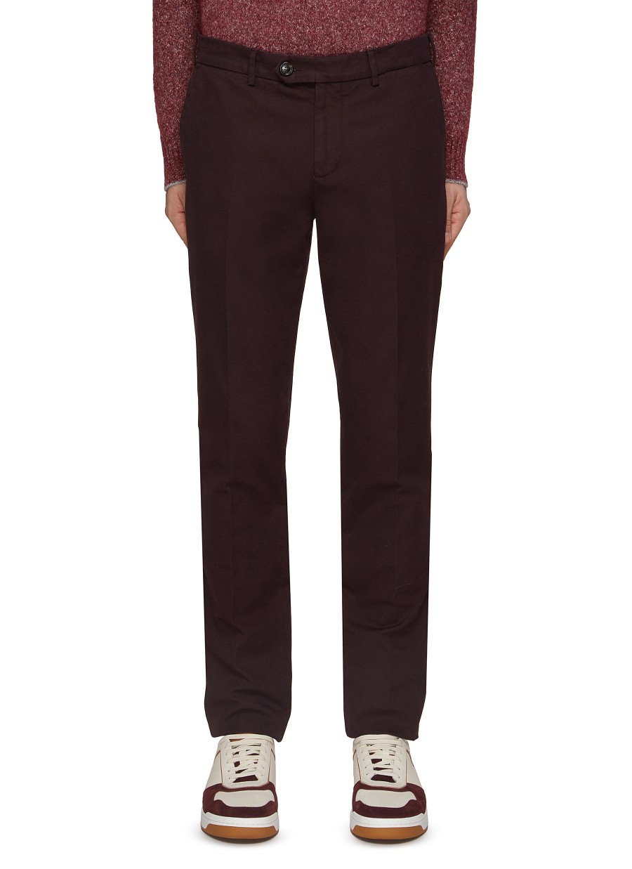 Men BRUNELLO CUCINELLI Pants | Italian Fit Flat Front Pants