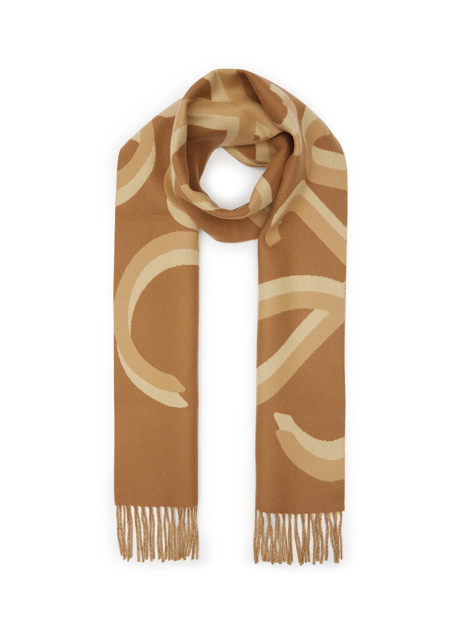 Women LOEWE Scarves & Wraps | Anagram Wool Cashmere Silk Scarf