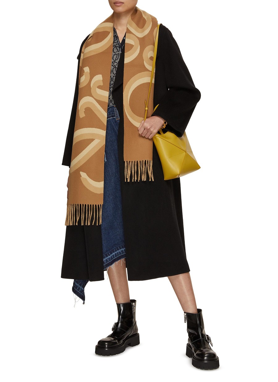 Women LOEWE Scarves & Wraps | Anagram Wool Cashmere Silk Scarf