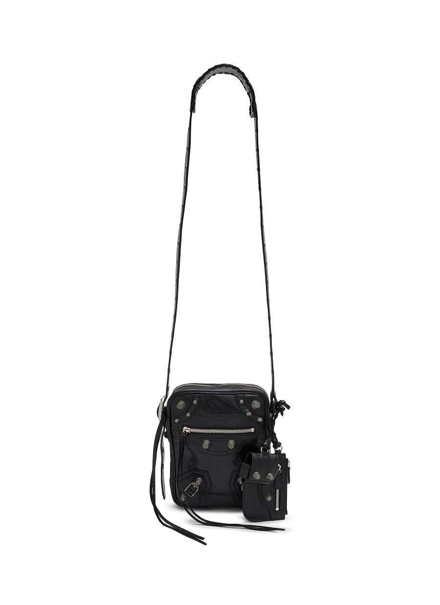 Men BALENCIAGA Tote Bags | Le Cagole Men Leather Crossbody Bag