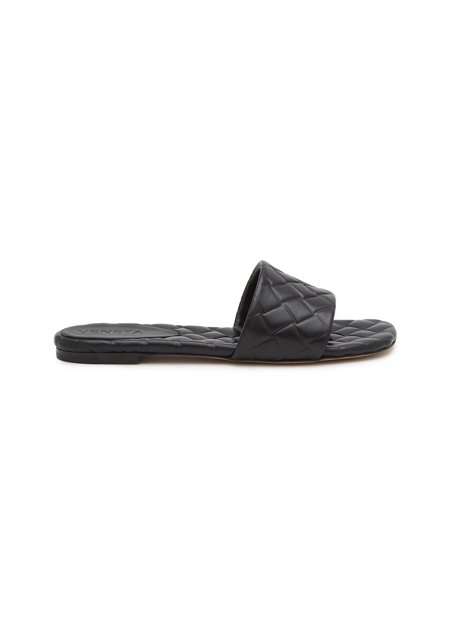 Women BOTTEGA VENETA Flats | Amy Leather Mule Sandals