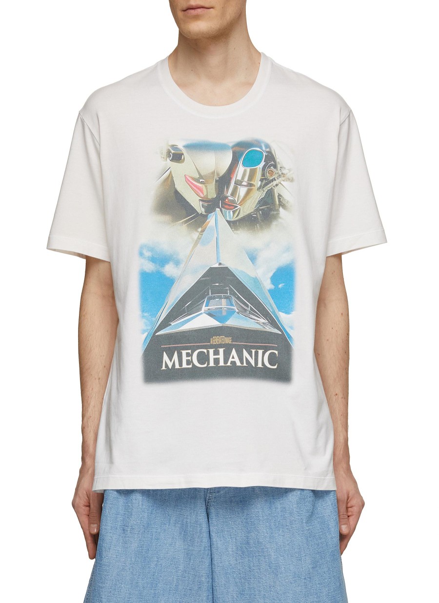 Men DOUBLET T-Shirts | Android Mechanic Print T-Shirt