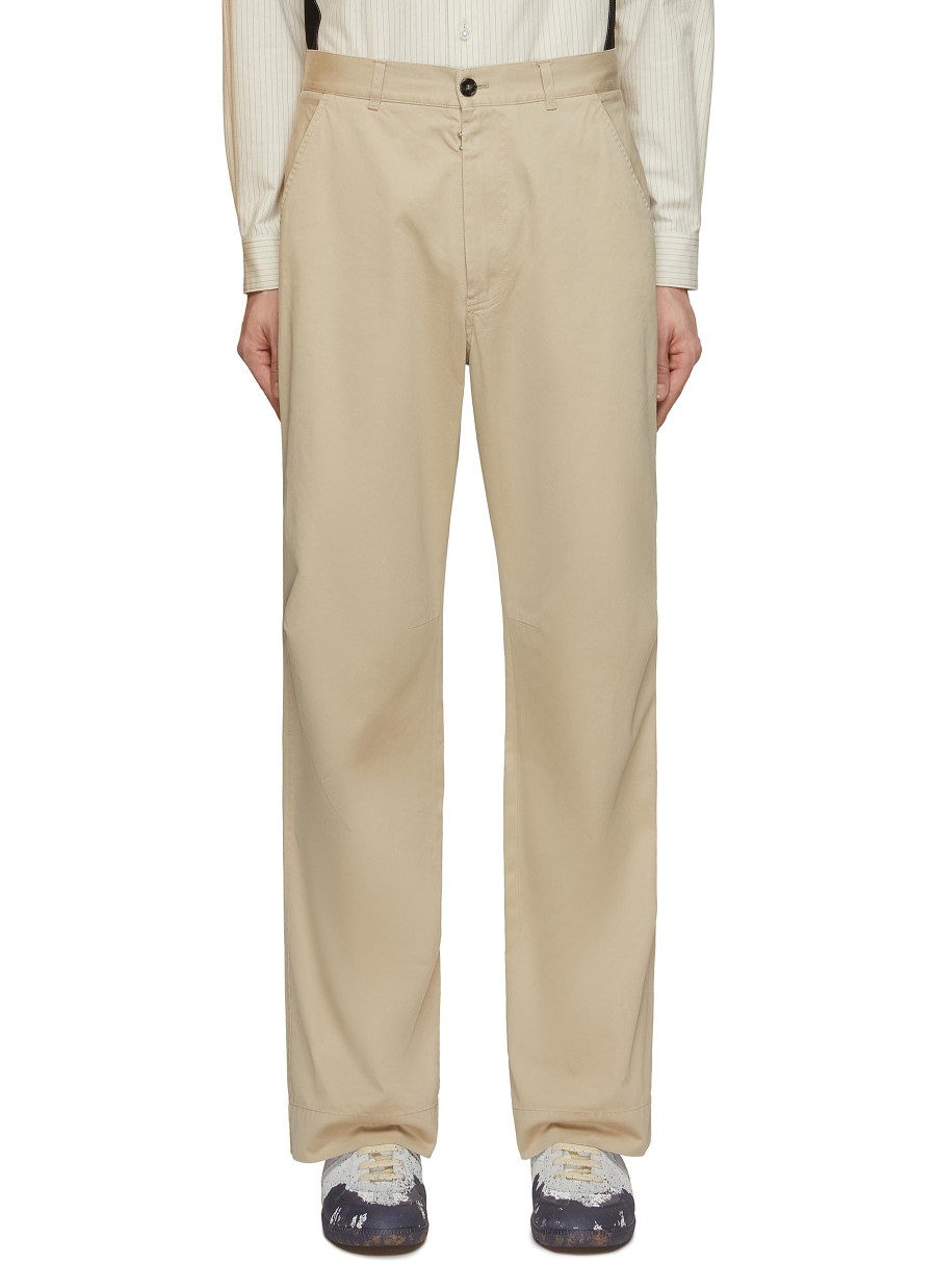 Men MM6 MAISON MARGIELA Pants | Logo Tag Gabardine Pants