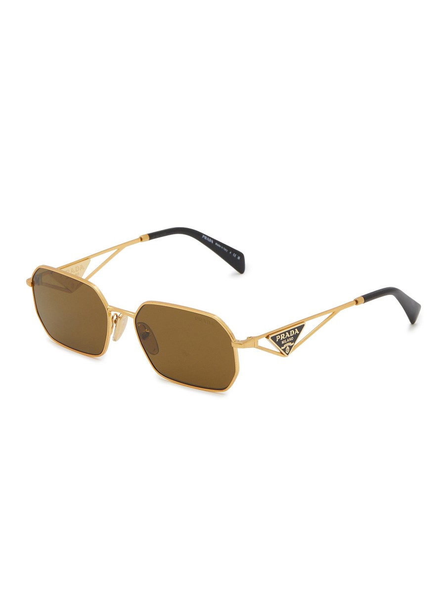 Women PRADA Eyewear | Metal Irregular Sunglasses