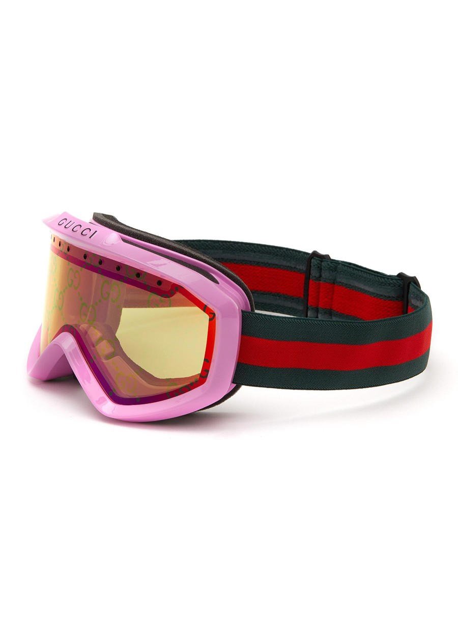 Men GUCCI Eyewear | Guccissima Lens Ski Goggles